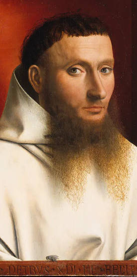 ‘Portrait of a Carthusian’ (1446), by Petrus Christus, oil on wood. Held at the Metropolitan Museum of Art, New York.